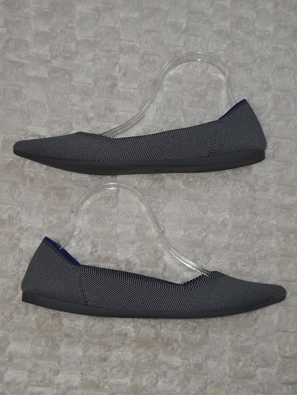ROTHYS Gray Cloud The Point Ballet Slip On Flats - Picture 10 of 13